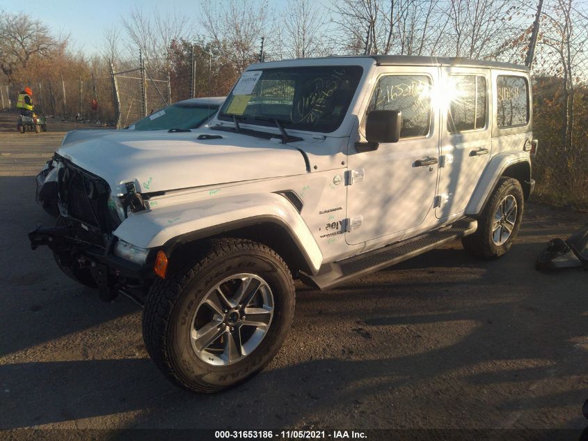 2021 JEEP WRANGLER UNLIMITED SAHARA VIN: 1C4HJXEG2MW736214