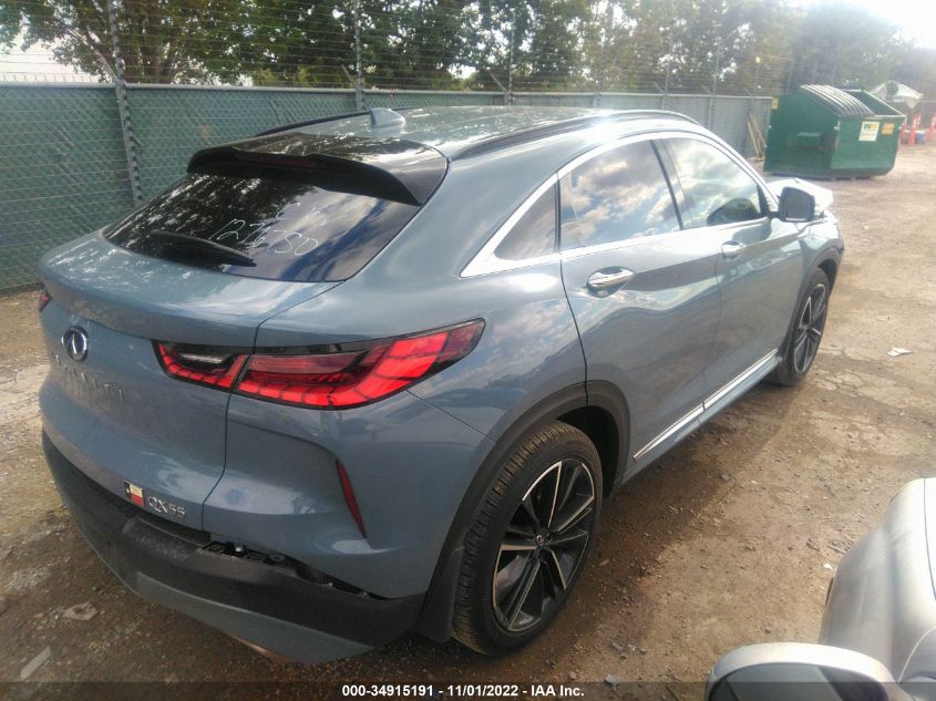 2022 INFINITI QX55 LUXE VIN: 3PCAJ5J37NF111452