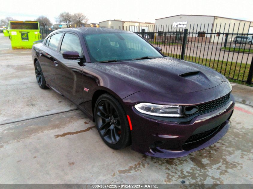2021 DODGE CHARGER SCAT PACK VIN: 2C3CDXGJ6MH658940