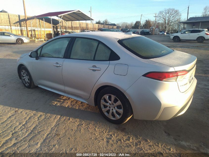 2022 TOYOTA COROLLA LE VIN: JTDEPMAE9N3007571