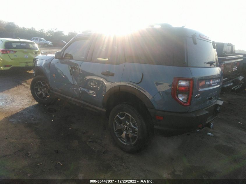 2022 FORD BRONCO SPORT BADLANDS VIN: 3FMCR9D94NRD96906