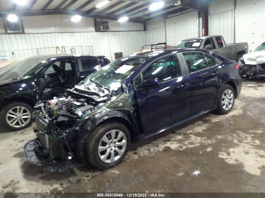 2022 TOYOTA COROLLA LE VIN: 5YFEPMAE6NP292639