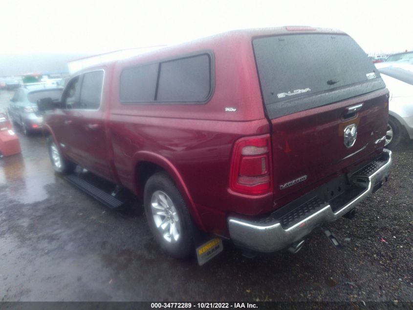 2021 RAM 1500 LARAMIE VIN: 1C6SRFRT0MN656858