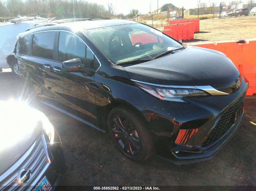 2022 TOYOTA SIENNA XSE VIN: 5TDXRKEC2NS122480