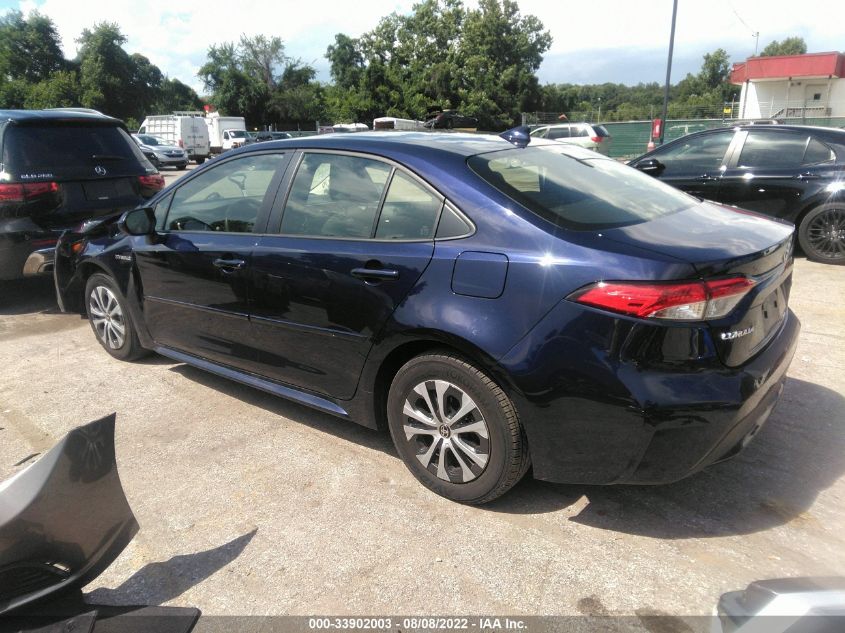 2021 TOYOTA COROLLA HYBRID LE VIN: JTDEAMDE9MJ011532
