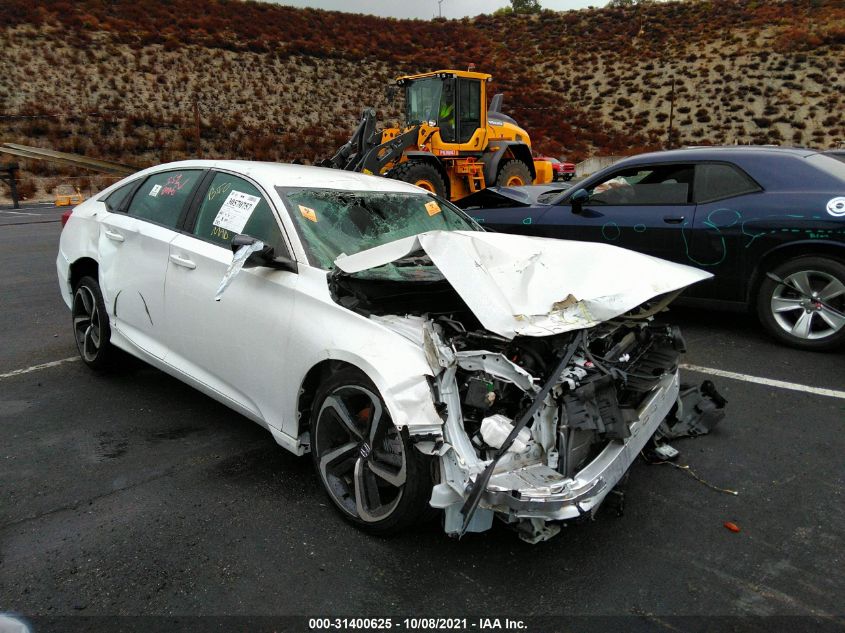 2021 HONDA ACCORD SEDAN SPORT VIN: 1HGCV1F32MA027837