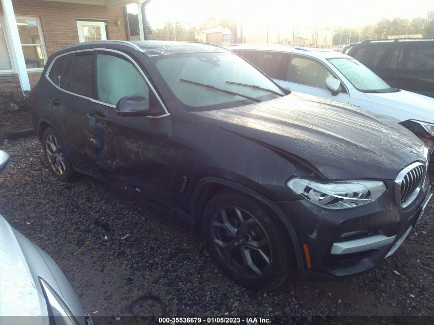 2021 BMW X3 XDRIVE30I VIN: 5UXTY5C08M9E45958
