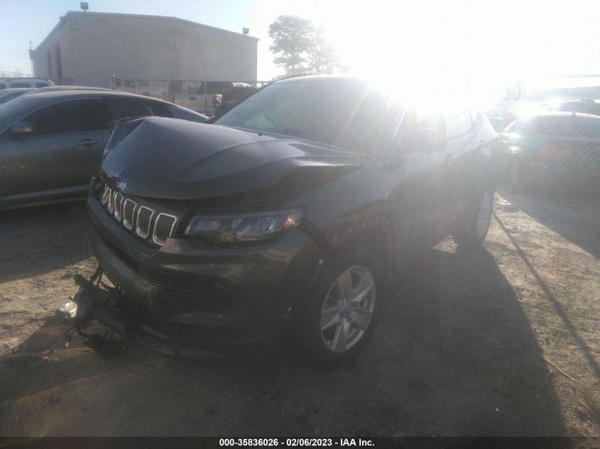 2022 JEEP COMPASS LATITUDE VIN: 3C4NJCBB0NT106557