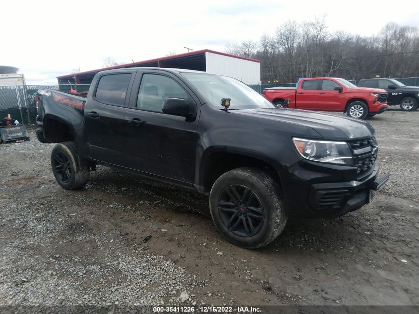 2021 CHEVROLET COLORADO 4WD WORK TRUCK VIN: 1GCGTBEN2M1200402