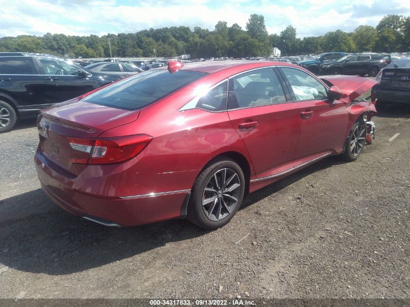 2021 HONDA ACCORD SEDAN EX-L VIN: 1HGCV1F58MA061461
