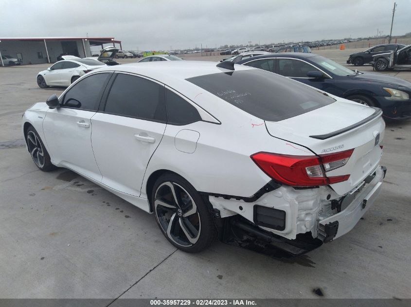 2022 HONDA ACCORD HYBRID SPORT VIN: 1HGCV3F24NA042117
