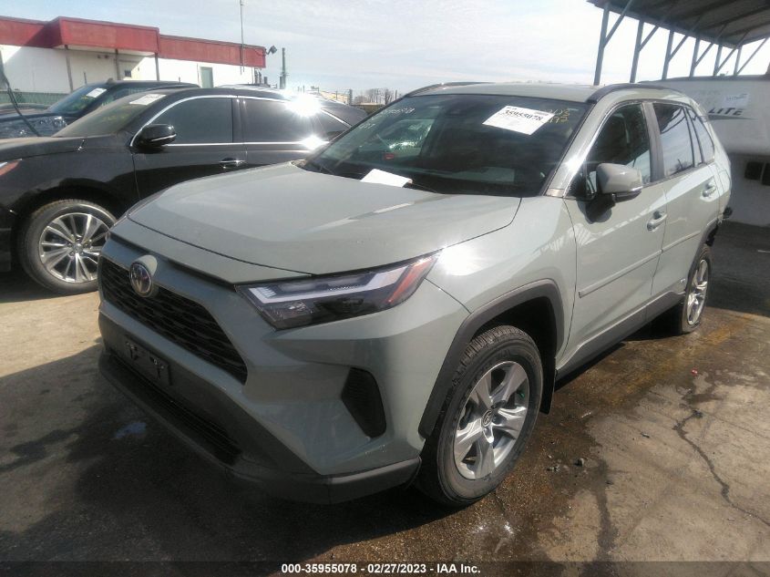 2022 TOYOTA RAV4 HYBRID XLE VIN: 4T3RWRFV6NU077908