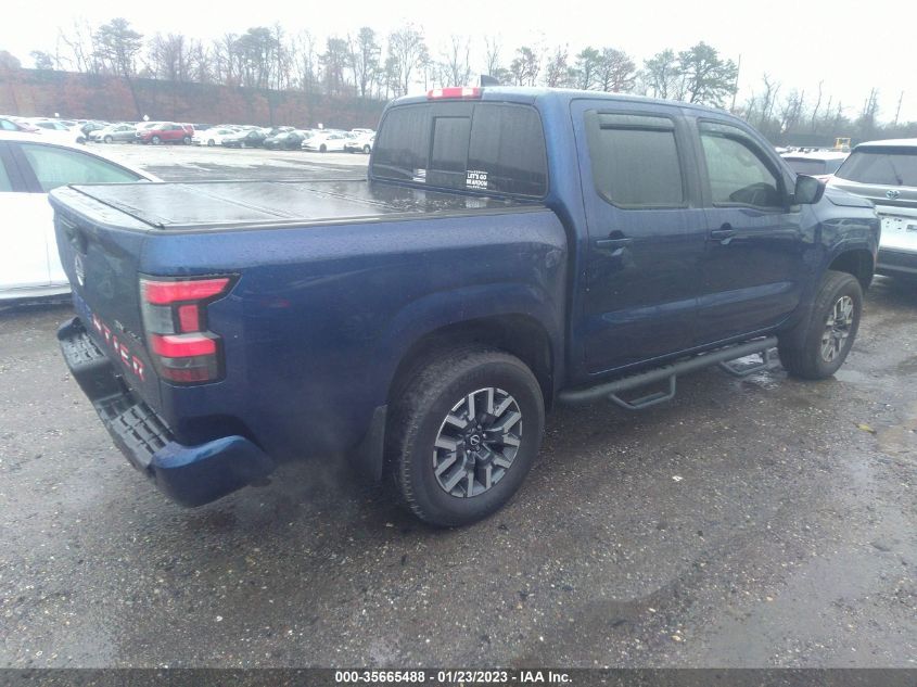 2022 NISSAN FRONTIER SV VIN: 1N6ED1EK5NN603821