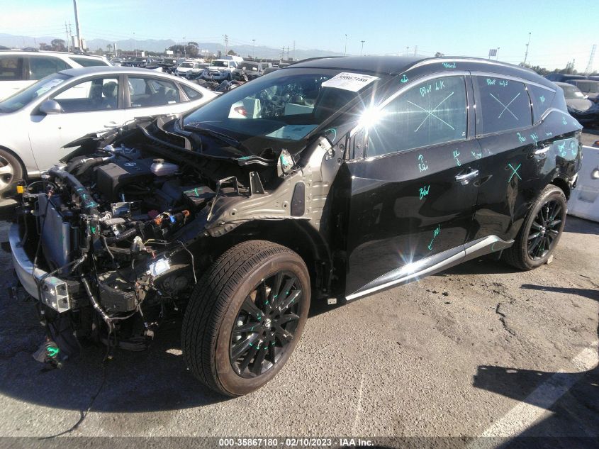 2022 NISSAN MURANO SV VIN: 5N1AZ2BJXNC115959