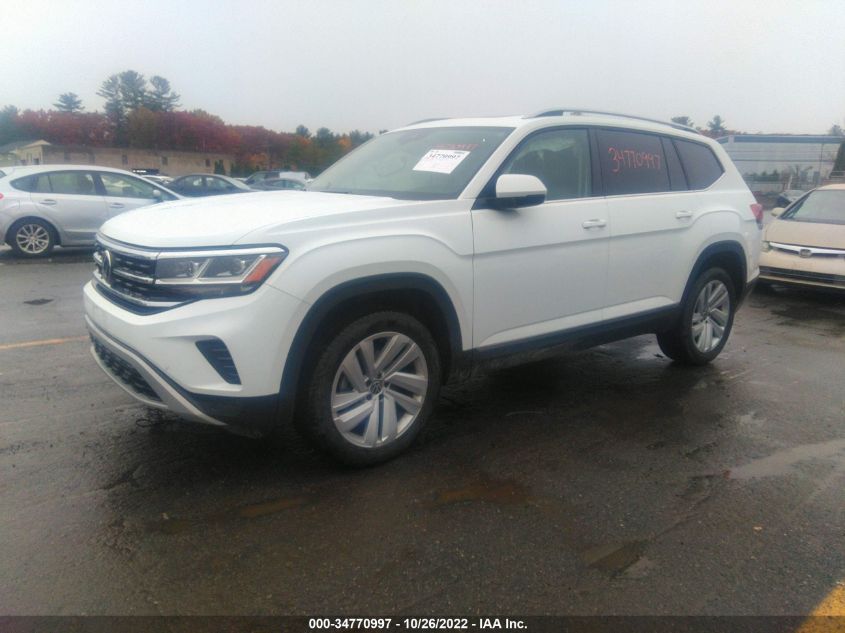 2021 VOLKSWAGEN ATLAS 3.6L V6 SEL VIN: 1V2BR2CA2MC594883