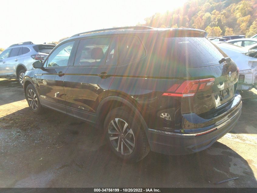 2022 VOLKSWAGEN TIGUAN S VIN: 3VV0B7AX1NM139462