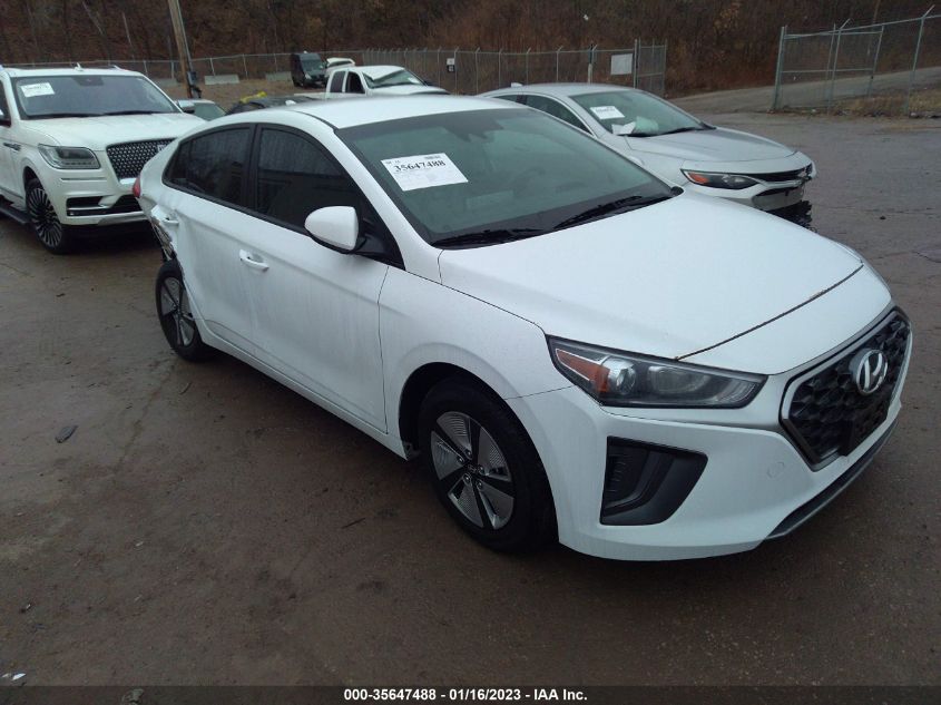 2021 HYUNDAI IONIQ HYBRID BLUE VIN: KMHC65LCXMU252685