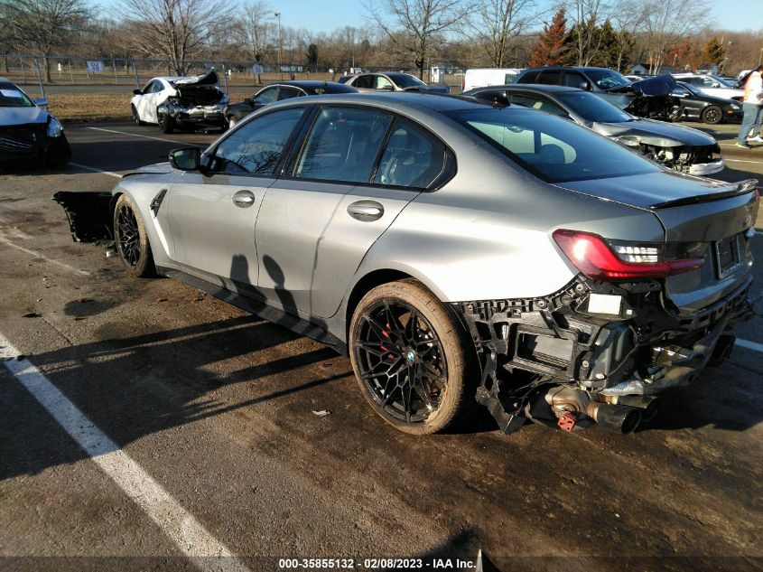 2022 BMW M3 COMPETITION VIN: WBS33AY06NFL80523