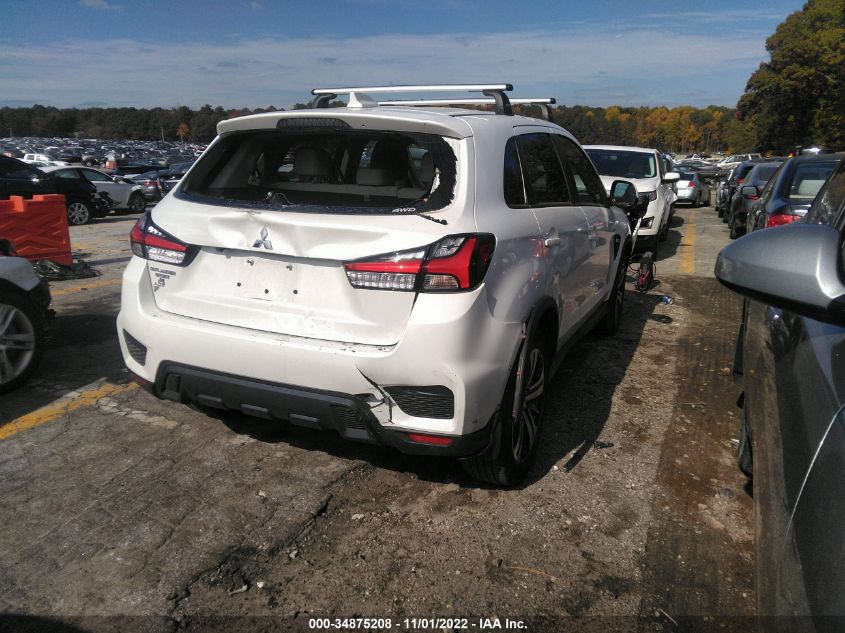 2021 MITSUBISHI OUTLANDER SPORT ES/SE/LE/BE VIN: JA4ARUAU0MU005100