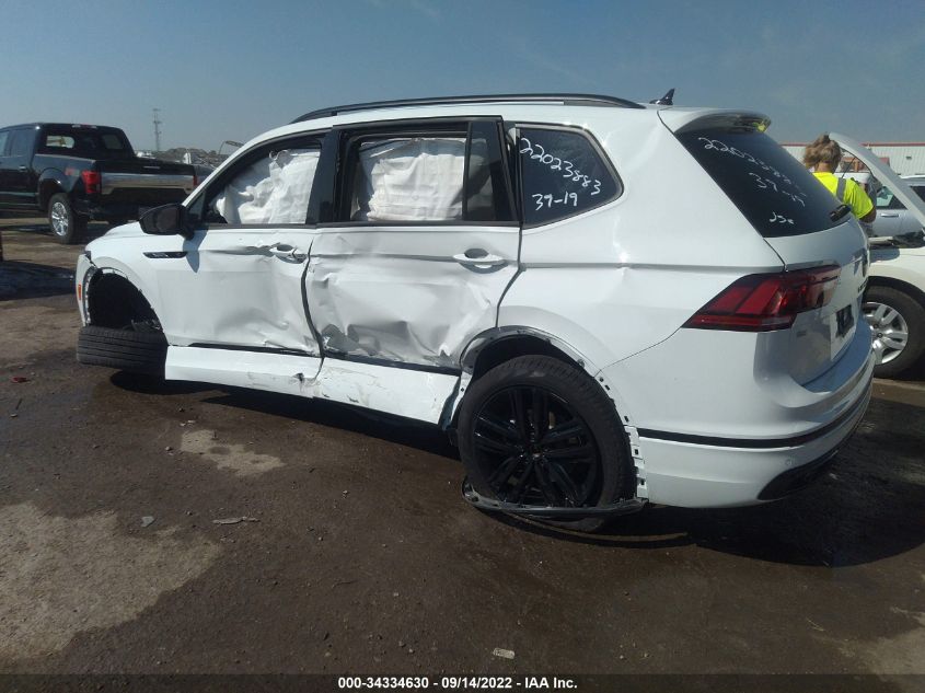 2022 VOLKSWAGEN TIGUAN SE R-LINE BLACK VIN: 3VVCB7AXXNM006034