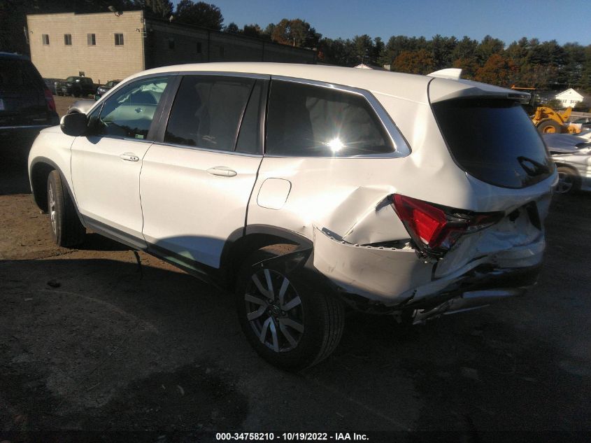 2021 HONDA PILOT EX-L VIN: 5FNYF6H54MB050749