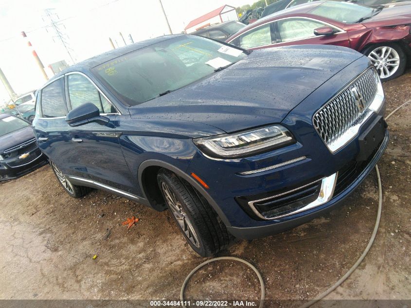 2020 LINCOLN NAUTILUS RESERVE VIN: 2LMPJ8K99LBL19065