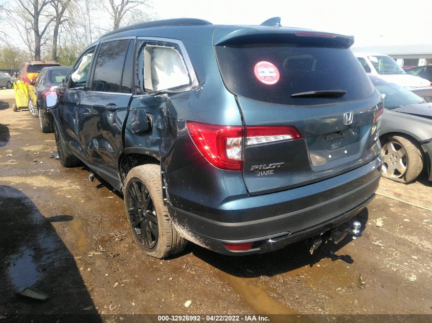 2021 HONDA PILOT SPECIAL EDITION VIN: 5FNYF6H22MB049234