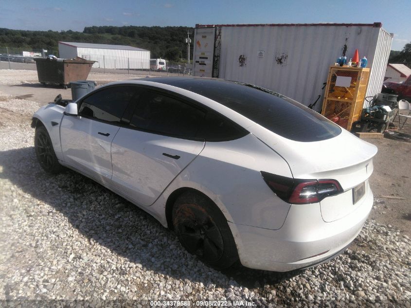 2021 TESLA MODEL 3 LONG RANGE VIN: 5YJ3E1EB4MF069280