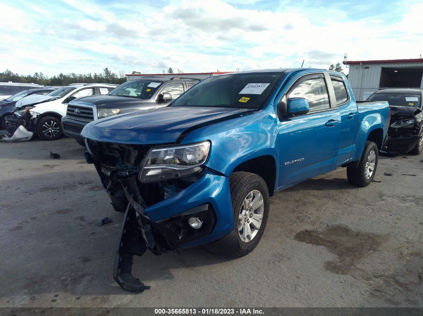 2021 CHEVROLET COLORADO 2WD LT VIN: 1GCGSCEN9M1291340