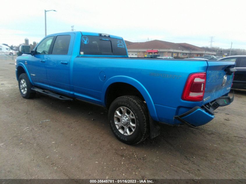 2021 RAM 2500 LARAMIE VIN: 3C6UR5KL8MG671596