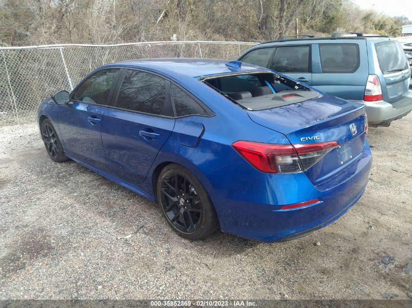 2022 HONDA CIVIC SEDAN SPORT VIN: 2HGFE2F5XNH560560