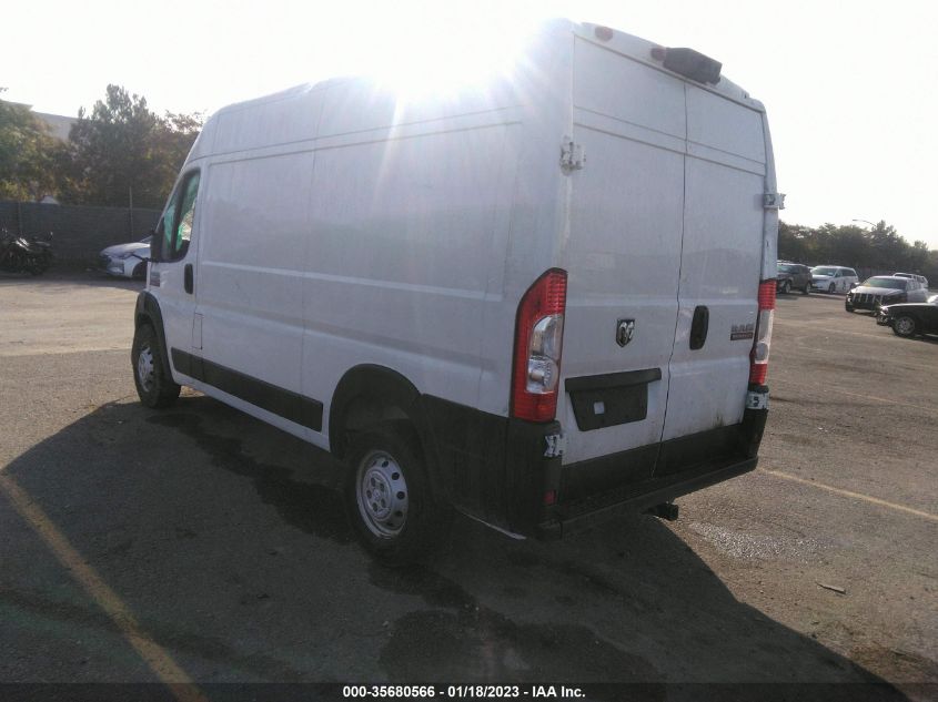 2021 RAM PROMASTER CARGO VAN VIN: 3C6MRVXG1ME542655