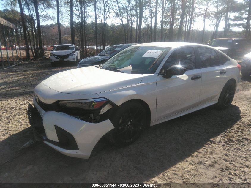 2022 HONDA CIVIC SEDAN SPORT VIN: 2HGFE2F5XNH585801
