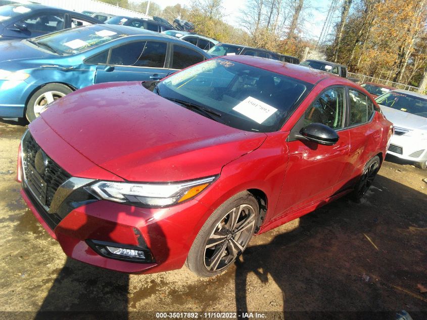 2022 NISSAN SENTRA SR VIN: 3N1AB8DV6NY252273