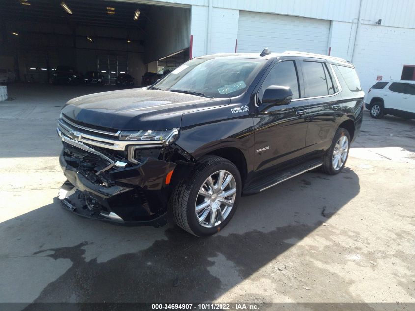 2022 CHEVROLET TAHOE HIGH COUNTRY VIN: 1GNSKTKL8NR178647