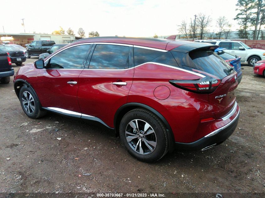 2022 NISSAN MURANO SV VIN: 5N1AZ2BJ5NC115058