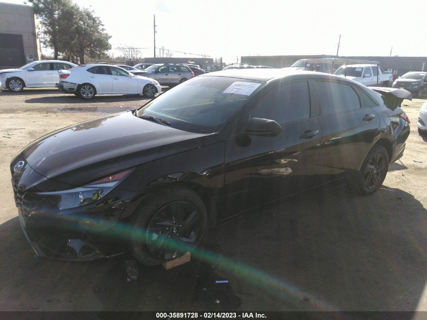 2022 HYUNDAI ELANTRA HYBRID BLUE VIN: KMHLM4AJ8NU031430