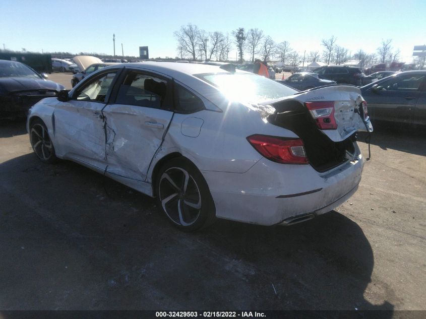 2021 HONDA ACCORD SEDAN SPORT VIN: 1HGCV1F39MA077764