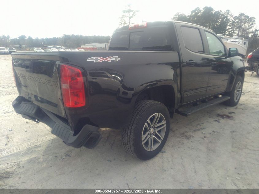2022 CHEVROLET COLORADO 4WD LT VIN: 1GCGTCEN5N1166544