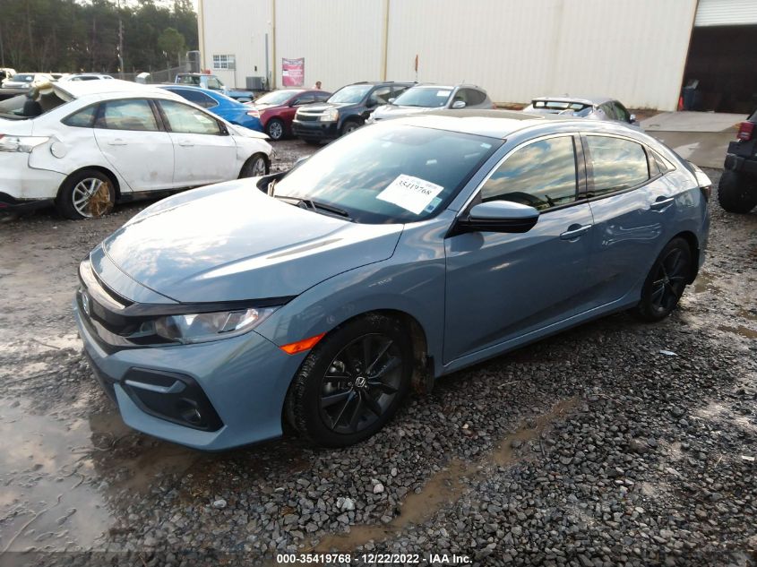 2021 HONDA CIVIC HATCHBACK EX VIN: SHHFK7H65MU212792