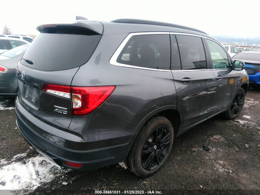2021 HONDA PILOT SPECIAL EDITION VIN: 5FNYF6H28MB010504