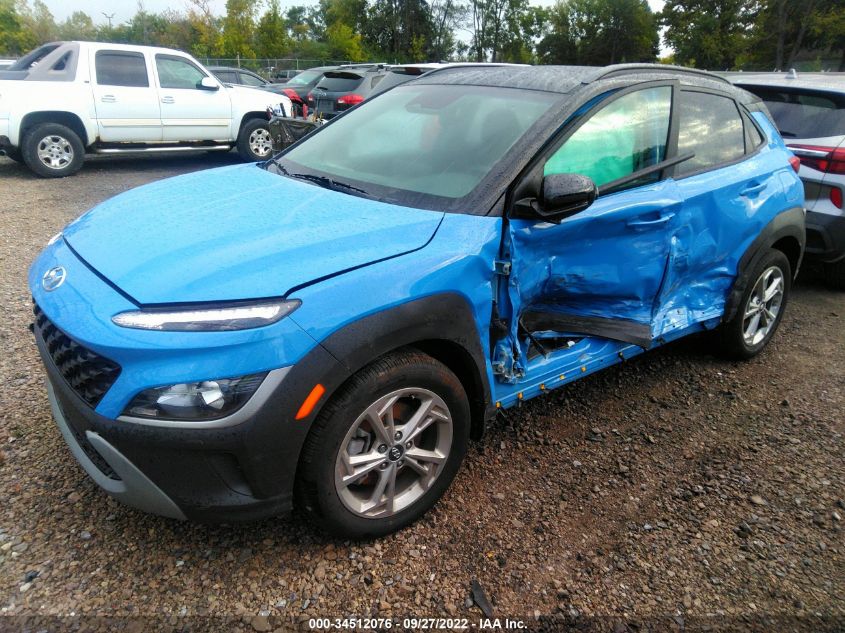 2022 HYUNDAI KONA SEL VIN: KM8K6CAB8NU846462