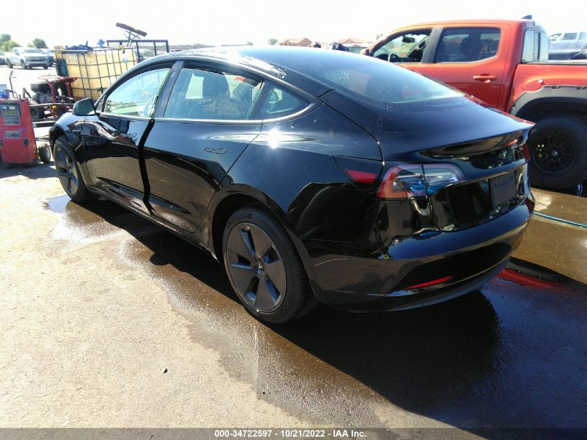 2022 TESLA MODEL 3 LONG RANGE VIN: 5YJ3E1EB4NF359634