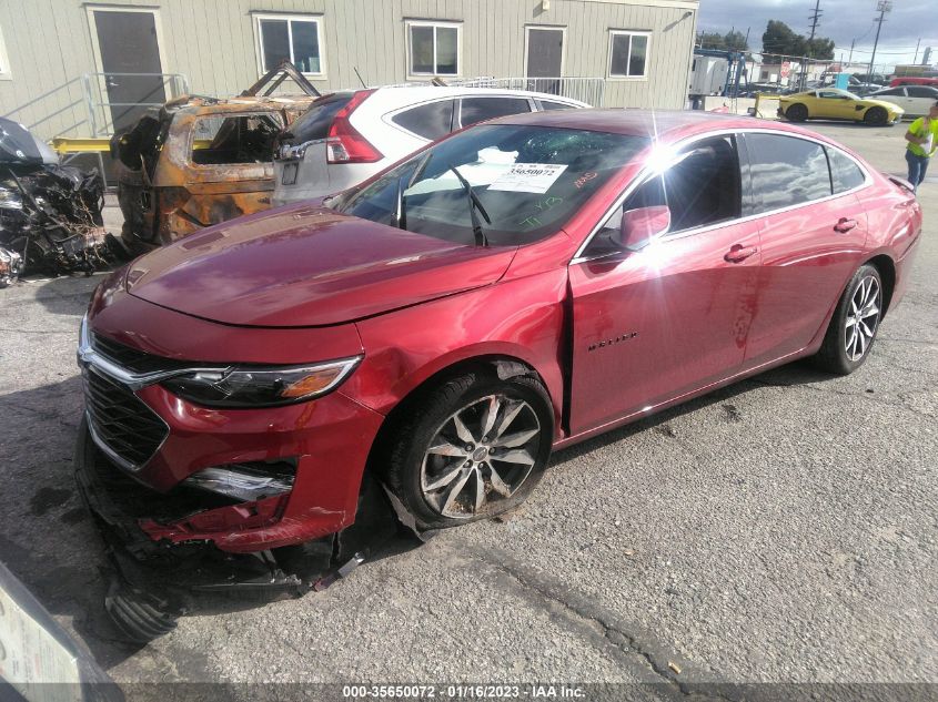2022 CHEVROLET MALIBU RS VIN: 1G1ZG5ST5NF106190
