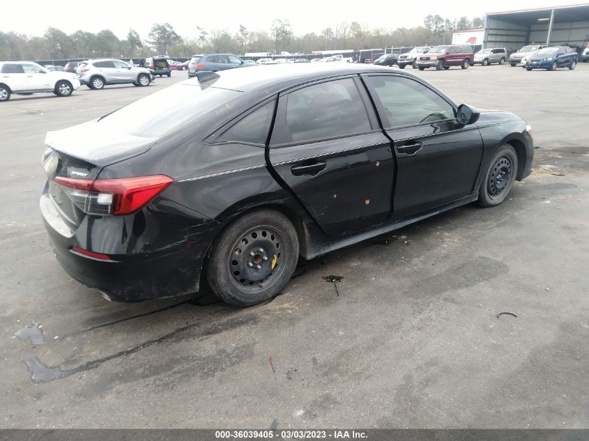 2022 HONDA CIVIC SEDAN SPORT VIN: 2HGFE2F57NH549256