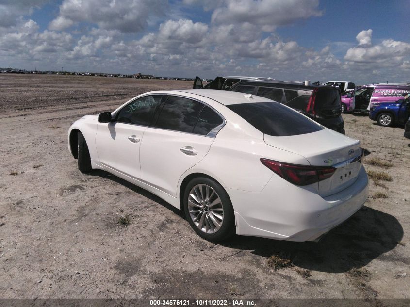 2021 INFINITI Q50 3.0T LUXE VIN: JN1EV7BP4MM704004