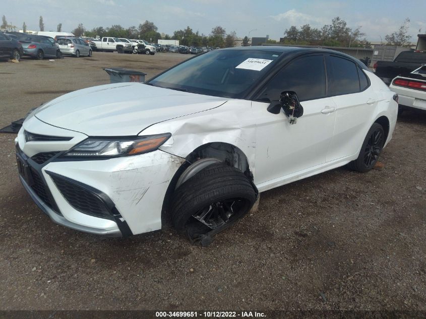 2022 TOYOTA CAMRY HYBRID XSE VIN: 4T1K31AK3NU035780