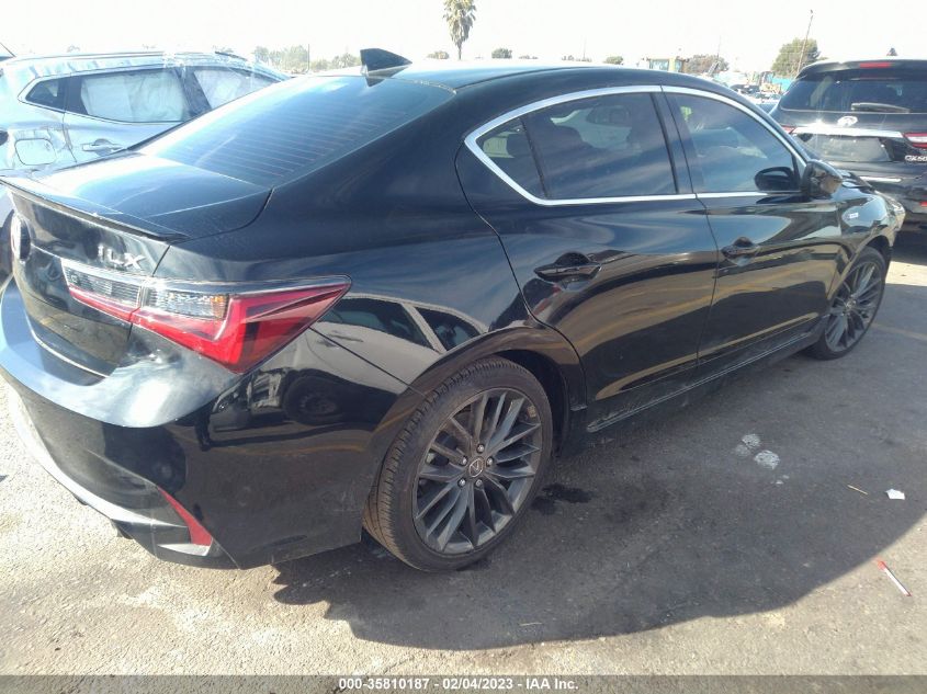2022 ACURA ILX PACKAGE VIN: 19UDE2F87NA001788
