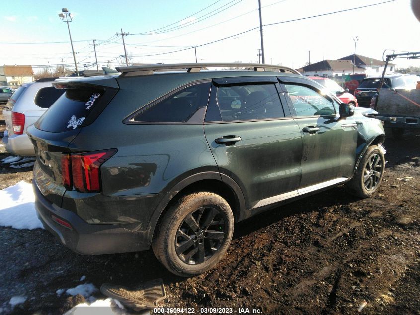 2022 KIA SORENTO X-LINE S VIN: 5XYRLDLC2NG131332