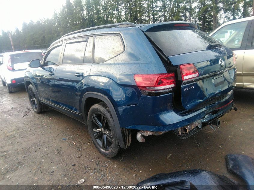 2022 VOLKSWAGEN ATLAS 3.6L V6 SEL R-LINE BLACK VIN: 1V2SR2CA4NC550840